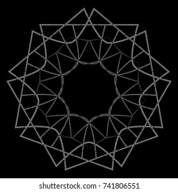 Holiday patterns of stars of snowflakes and flowers for gifts geometric pentagram