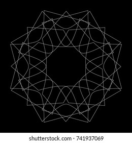 Holiday patterns of stars of snowflakes and flowers for gifts geometric pentagram