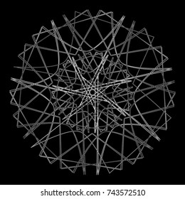 Holiday patterns of stars of snowflakes and flowers for gifts geometric pentagram