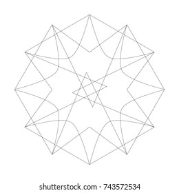 Holiday patterns of stars of snowflakes and flowers for gifts geometric pentagram