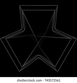 Holiday patterns of stars of snowflakes and flowers for gifts geometric pentagram