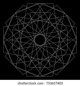 Holiday patterns of stars of snowflakes and flowers for gifts geometric pentagram