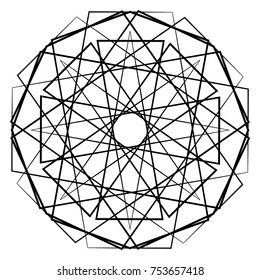 Holiday patterns of stars of snowflakes and flowers for gifts geometric pentagram
