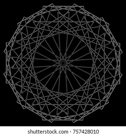 Holiday patterns of stars of snowflakes and flowers for gifts geometric pentagram