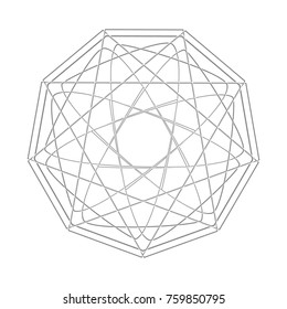 Holiday patterns of stars of snowflakes and flowers for gifts geometric pentagram