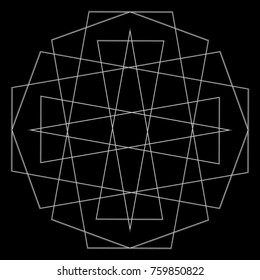 Holiday patterns of stars of snowflakes and flowers for gifts geometric pentagram