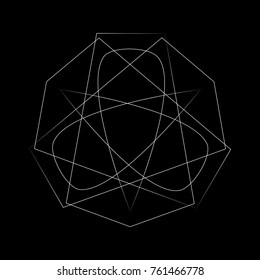 Holiday patterns of stars of snowflakes and flowers for gifts geometric pentagram