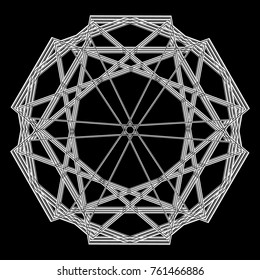 Holiday patterns of stars of snowflakes and flowers for gifts geometric pentagram