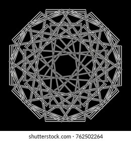 Holiday patterns of stars of snowflakes and flowers for gifts geometric pentagram