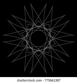 Holiday patterns of stars of snowflakes and flowers for gifts geometric pentagram