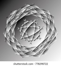 Holiday patterns of stars of snowflakes and flowers for gifts geometric pentagram