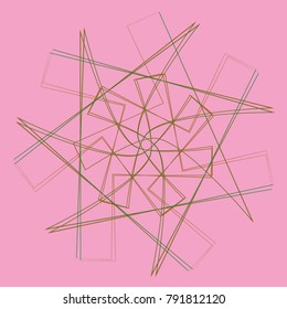 Holiday patterns of stars of snowflakes and flowers for gifts geometric pentagram