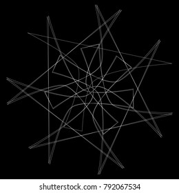 Holiday patterns of stars of snowflakes and flowers for gifts geometric pentagram