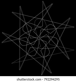 Holiday patterns of stars of snowflakes and flowers for gifts geometric pentagram