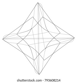 Holiday patterns of stars of snowflakes and flowers for gifts geometric pentagram