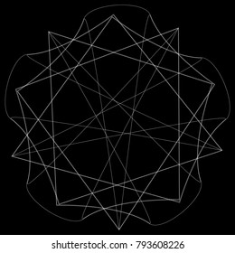 Holiday patterns of stars of snowflakes and flowers for gifts geometric pentagram