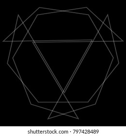 Holiday patterns of stars of snowflakes and flowers for gifts geometric pentagram