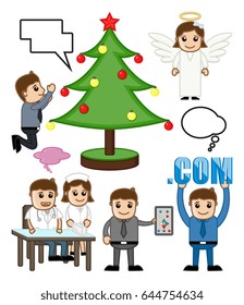Holiday and People Profession Vector Illustration