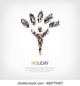 holiday people  symbol