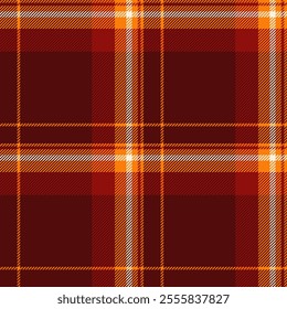 Holiday plaid background tartan, track pattern fabric vector. Pure check textile seamless texture in red and bright colors palette.