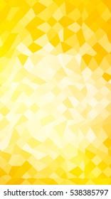 holiday polygonal yellow background. vector illustration. for design wallpaper, presentation, invitation