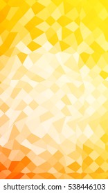 holiday polygonal yellow background. vector illustration. for wallpaper, presentation, invitation