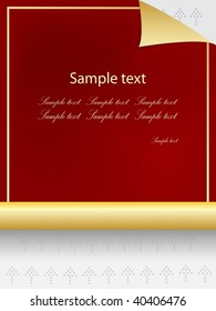 Holiday postcard in shape of scroll.