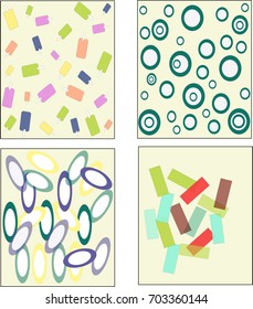 holiday posters, patterns for wrapping paper