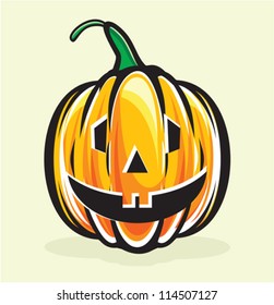 Holiday pumpkin jack lantern