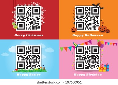 Holiday qr code