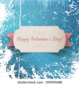 Holiday realistic Banner with Text and Ribbon