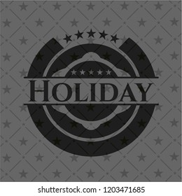 Holiday realistic black emblem