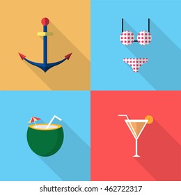 Holiday and Recreations Icons Set