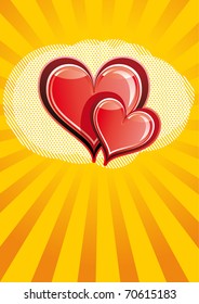 corazón rojo feriado