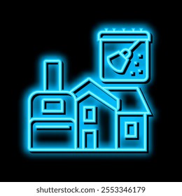 holiday rental cleaning neon light sign vector. holiday rental cleaning illustration
