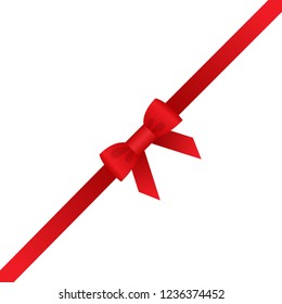 Holiday ribbon, icons. Vector illustration