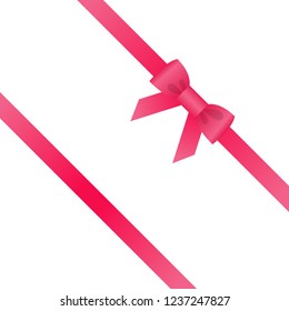 Holiday ribbon, icons. Vector illustration