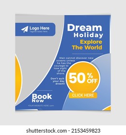 Holiday Sale Social Media Post Banner Template