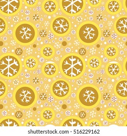 Holiday seamless background with snowflakes