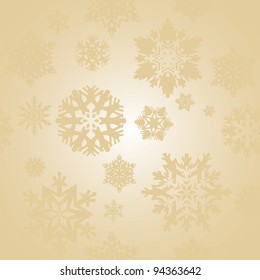 holiday seamless background with snowflakes