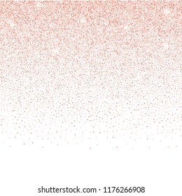 Holiday seamless border with pink gold glitter. Luxury abstract romantic repeat background for textile prints, web banners, greeting cards, invitation, fliers.