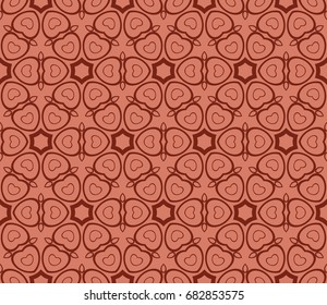 holiday seamless geometric background. decorative vector illustration. brown color