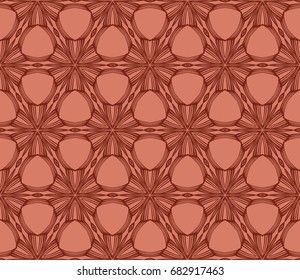 holiday seamless geometric background. decorative vector illustration. brown color