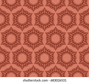 holiday seamless geometric background. decorative vector illustration. brown color