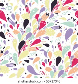 Holiday seamless pattern in cartoon style