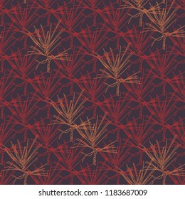 Holiday seamless pattern with fir tree branches. Template for a business card, banner, poster, notebook, invitation. Vector illustration for your design