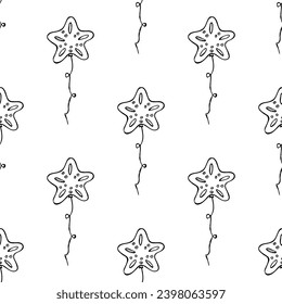 Holiday seamless pattern with flying balloon doodle for decorative print, wrapping paper, greeting cards, wallpaper and fabric