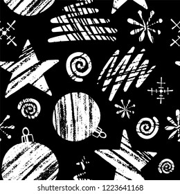 Holiday seamless pattern. Gift wrapping template.