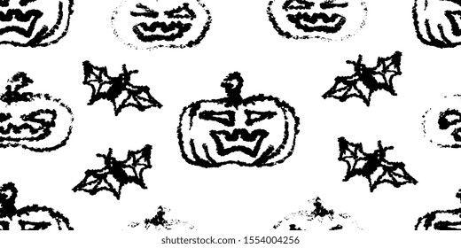 Holiday seamless pattern. Halloween vector illustration. EPS-10. Seamless background
