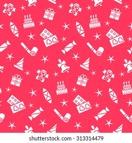 Holiday seamless pattern, vector  background